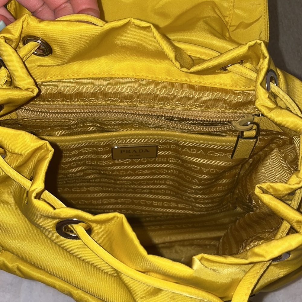 Prada Yellow Mini Knapsack - Picture 3 of 6